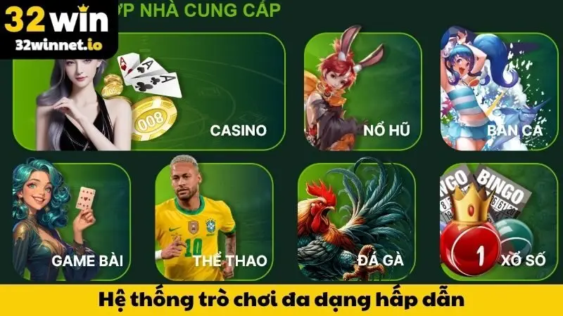 Trang chủ Hệ thống trò chơi đa dạng, hấp dẫn, cập nhật mỗi ngày